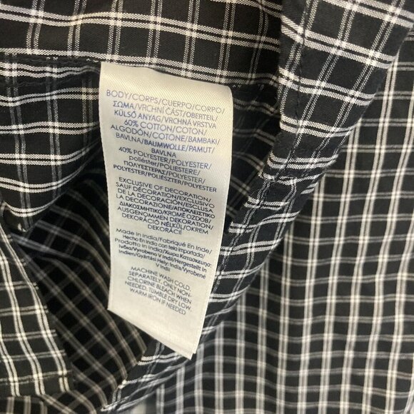 Lot of 2 Chaps Button Up Shirt Mens Large Long Sleeve Easy Care Stretch Plaid - Picture 16 of 16